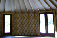 Door of the yurt